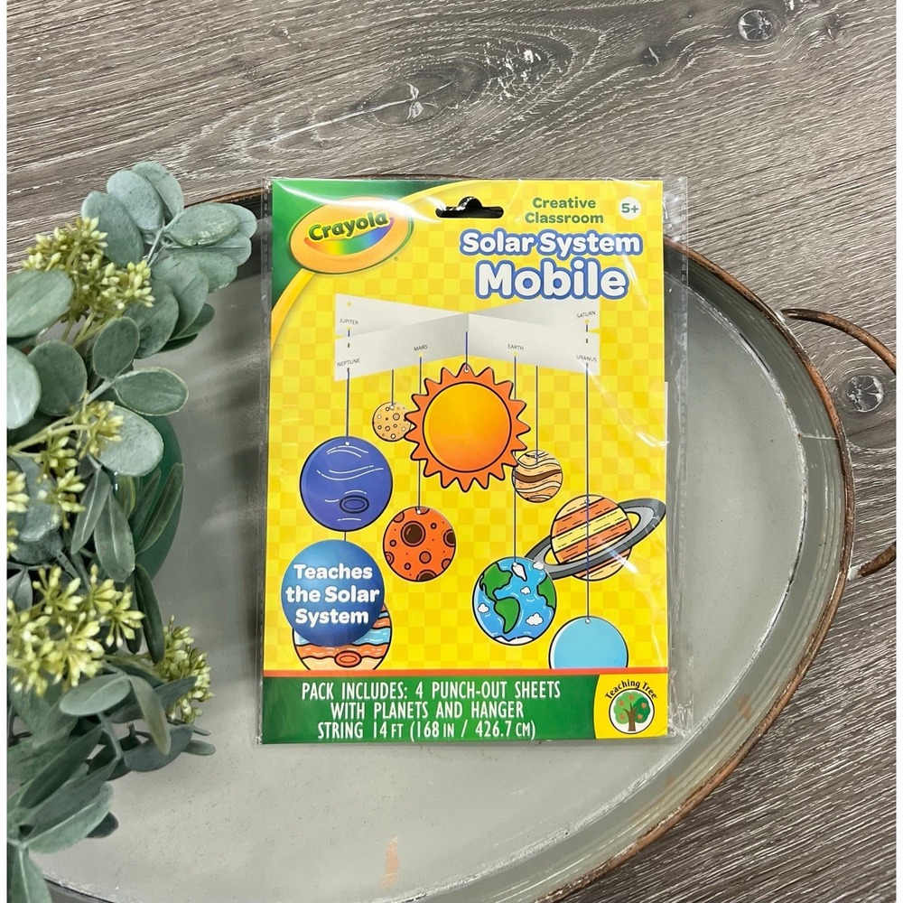 Crayola Solar System Mobile Creative Classroom Space Art Craft Project Ages 5+